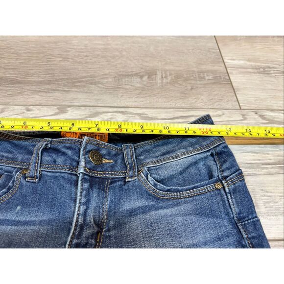 Wax Jeans Butt I Love You Distressed Jeans Size 3 - Picture 8 of 12